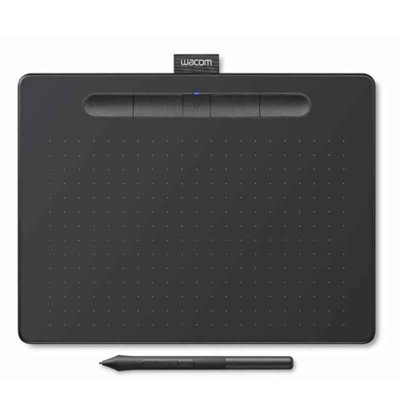 Wacom Intuos 10.4x7.8 inch Black Bluetooth Digital Graphics Pen Tablet with 4096 Pressure Level, CTL-6100/K0-CX