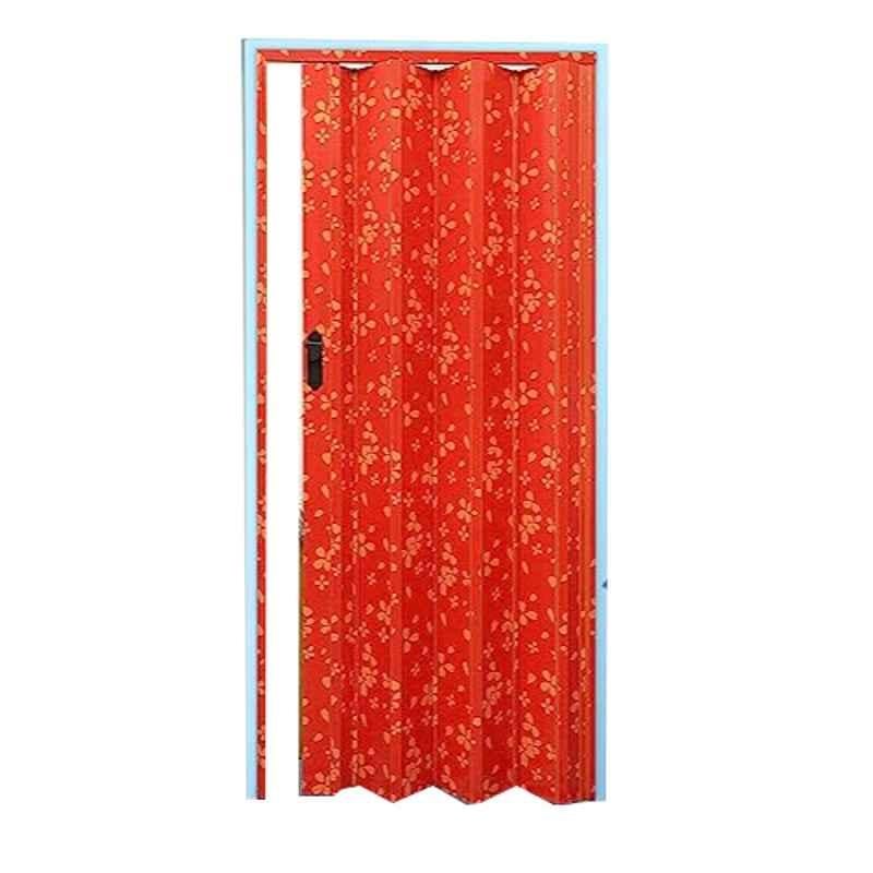 Robustline 210x100cm PVC Red Folding Sliding Door without Glass