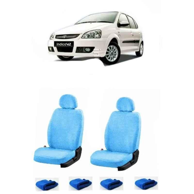 Oscar Sky Blue Aut-Sn-4095 Towel 1 Pcs\\Set Tata Indica Car Seat Cover