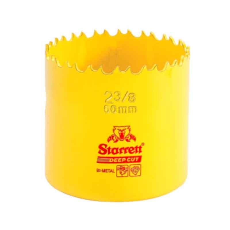 Starrett Deep Cut 60mm Yellow Bi Metal Hole Saw, DCH0238-G