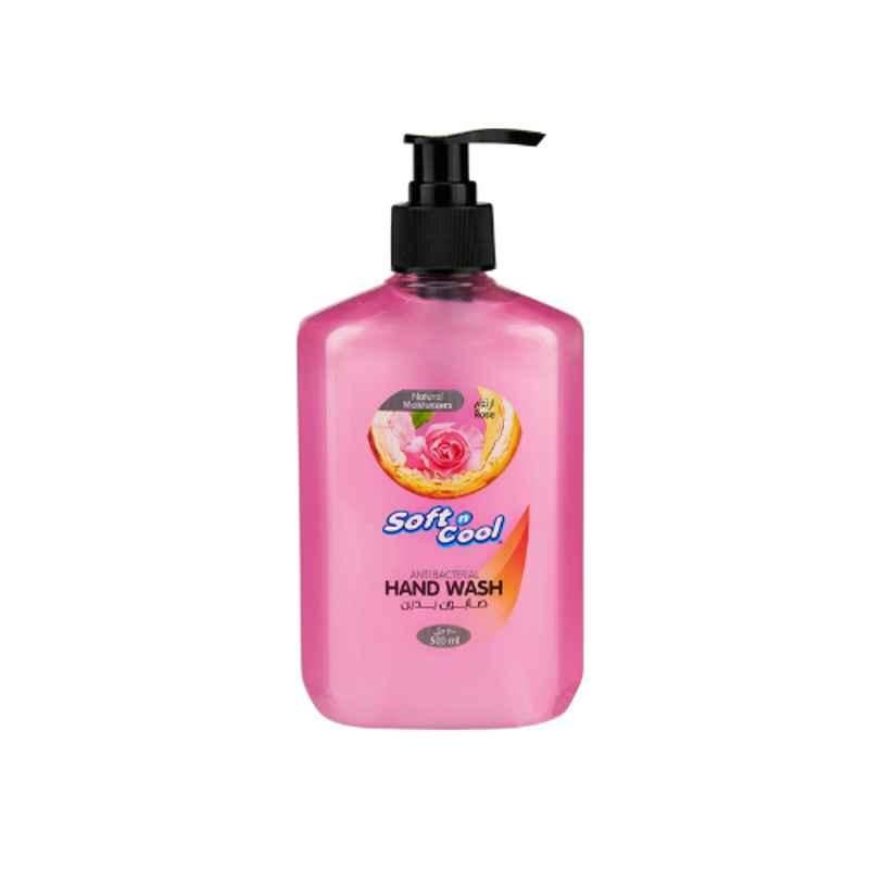 Soft N Cool 500ml Rose Liquid Hand Wash, HWL500MLROS