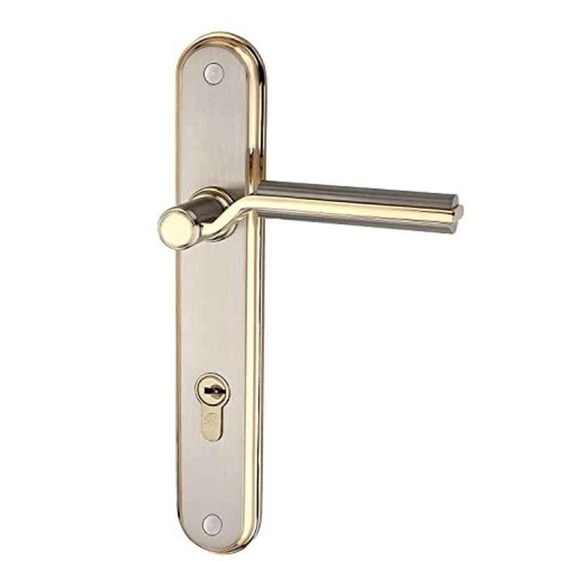 Bonus Premium Round 75mm Brass Silver & Gold Both Side Key Mortice Lock Set