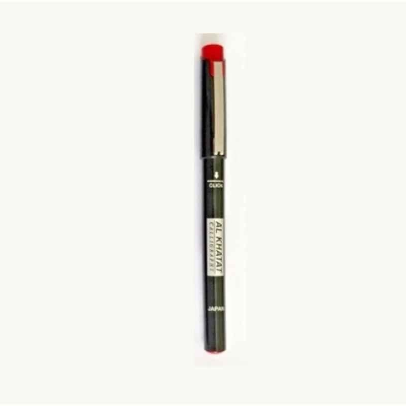 Al Khatat AK-PC300N-RD 3.0mm Red Calligraphy Pen, NDS-103295 (Pack of 12)