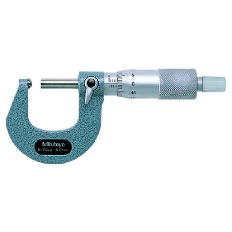 Mitutoyo 0-1 inch Anvil & Spindle Spherical Face Micrometer, 115-253