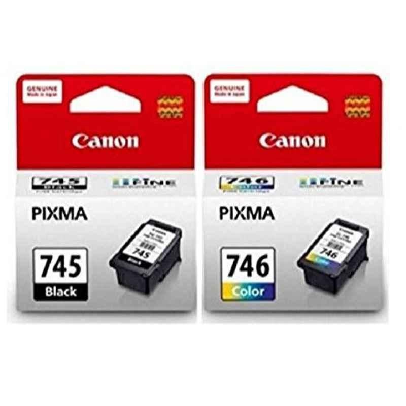 Canon Pixma PG-745 Black & CL-746 Colour Ink Cartridge Combo