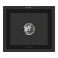 Embarc NXT N1 16x18 inch Black Granite Quartz Kitchen Sink