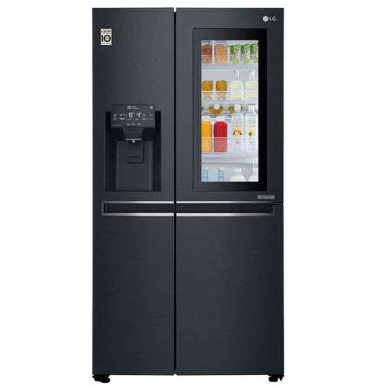 LG 668L Matte Black Door in Door Inverter Refrigerator, GC-X247CQAV