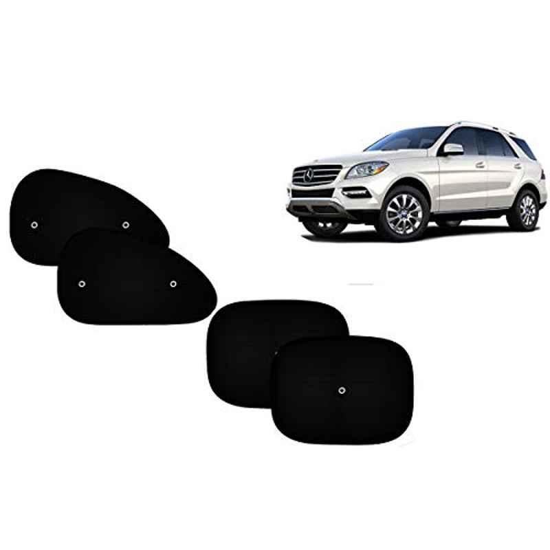 Auto Pearl 4 Pcs PVC & Mesh Black Window Side Sun Shade Set for Mercedes Benz ML350