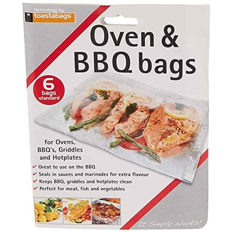 Toastabags 12x7.5 inch Oven & BBQ Food Storage Bag, BBQBS6PP (Pack of 6)