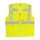 Club Twenty One Workwear Large Yellow Polyester Safety Jacket with 2 inch Reflective Extra Tape