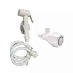 Fastgear ABS White Chrome Finish Health Faucet Set, FG947