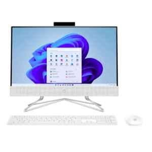 HP 6P005PA Snow White All in One Desktop with Ryzen 3-3250U/8GB/512GB SSD/MS Office/Windows 11 Home & 21.5 inch FHD Display, 22-DD0480IN