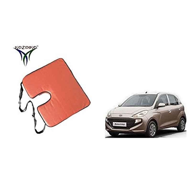 Kozdiko PU Tan Seat Rest Cushion Pillow for Hyundai Santro 2018