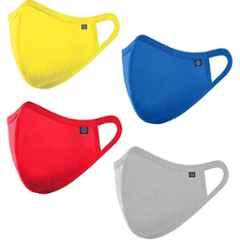 Wellstar 4 Pcs 3 Layer Cotton Anti Pollution Reusable Face Mask Set, MASK2651