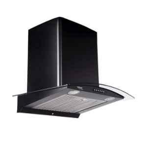 Hindware Elena Auto Clean 60 Black Chimney, 516575, Size: 60 cm