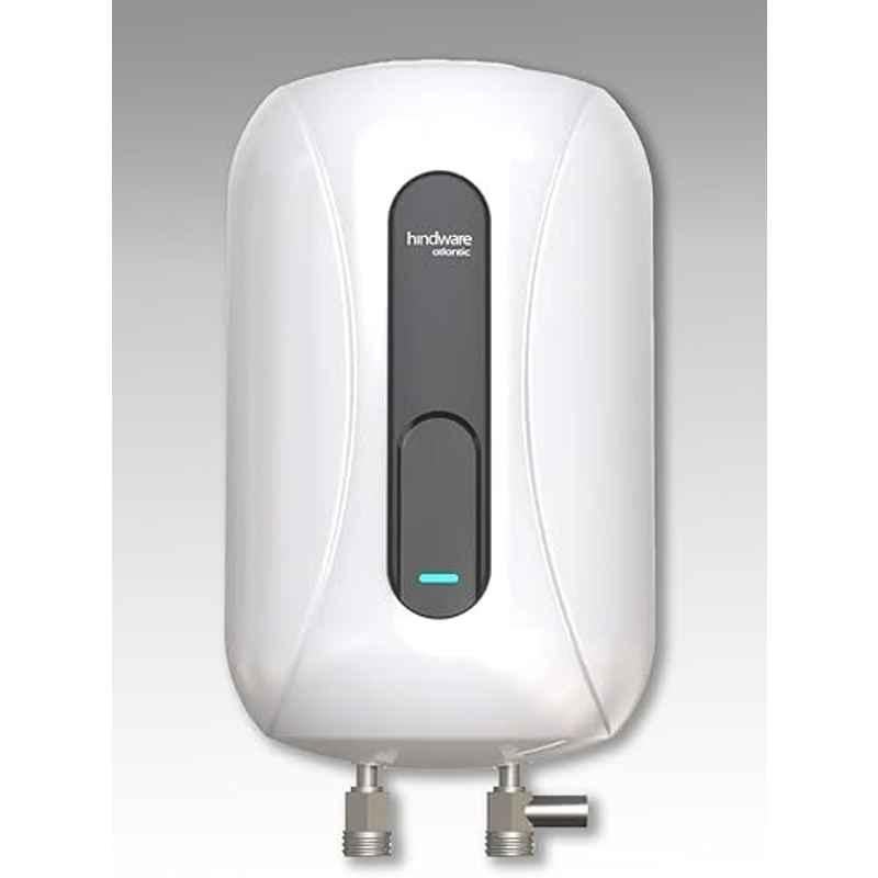 Hindware Immedio X 3 Litre 3000W Plastic White & Black Instant Water Heater with 2 Years Warranty, 527051