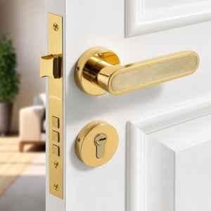 Plantex Stainless Steel Brass Antique & PVD Gold Mortise Door Lock Set with 3 Keys, OHMH-21