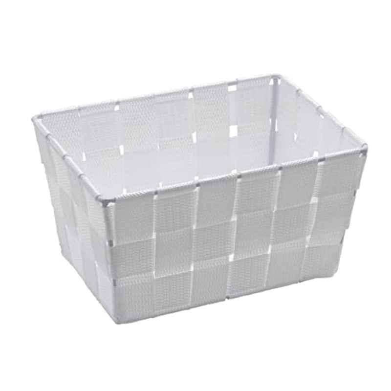 Wenko Adria 19x9x14cm Polypropylene White Storage Basket, WK20361