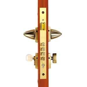 Voltizi 70mm ‎Zinc ‎Antique Finish Rose Mortise Door Lock Set for Main Door, CRZ017