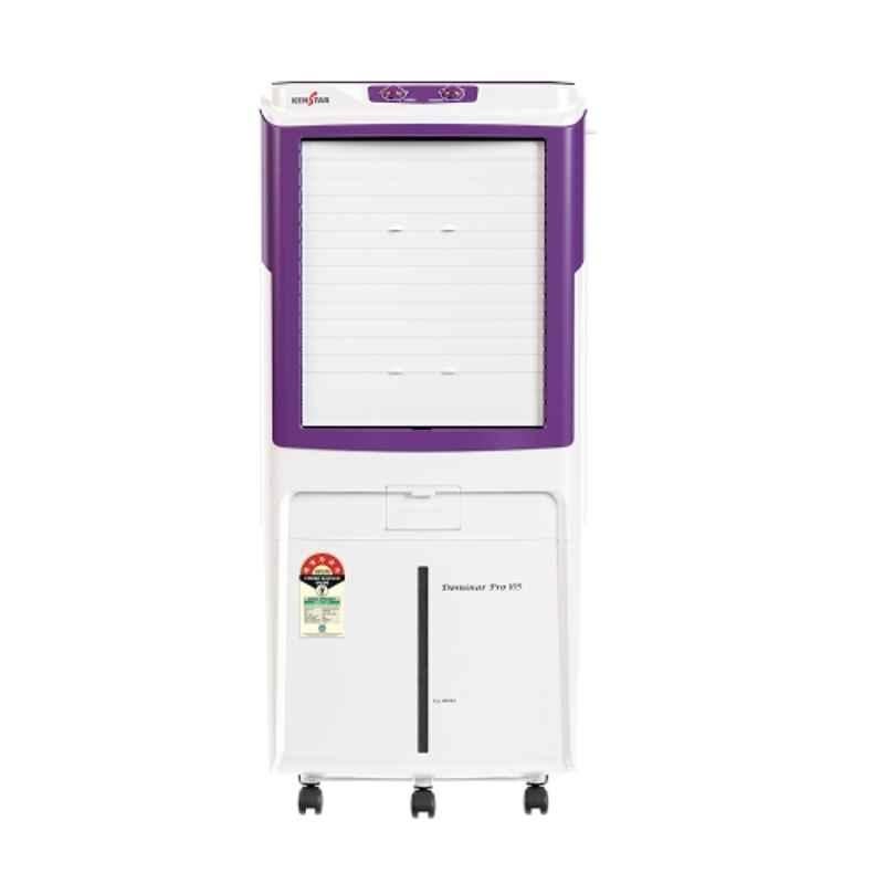 Kenstar Dominar Pro 105 180W 105 Litre PP White Desert Cooler with Honeycomb Pad Cooling & 1 Year Warranty, KENTDOMIN105L