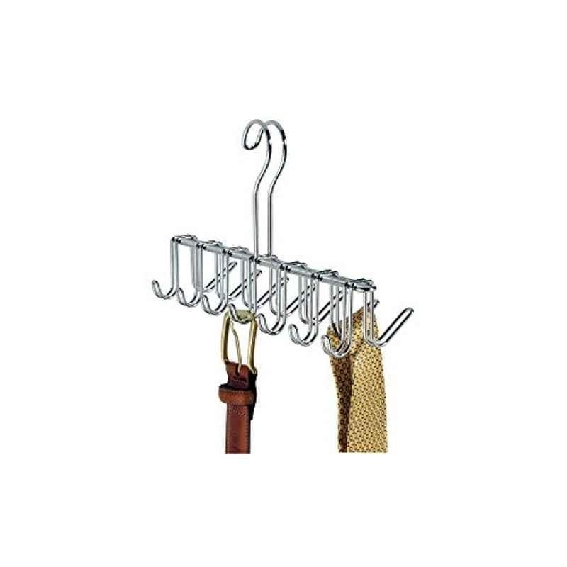 iDesign Classico Metal Chrome Horizontal Tie Hanger, 6550