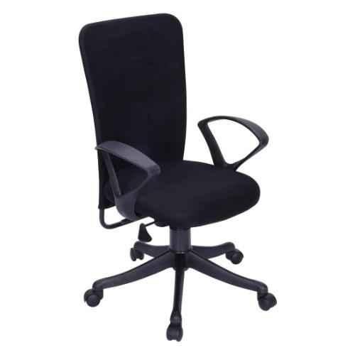 eric mid back black ergonomic office chair