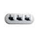 Jaquar Fonte Chrome 4-Way Diverter Set with Hot & Cold Concealed Stop Cock, FON-CHR-40427