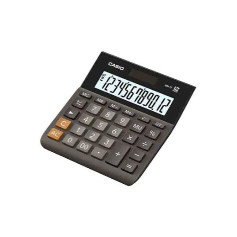 Casio MH-14 136.5x127x27.6mm Plastic Grey, Black & Brown 14 Digit Desk Top Calculator