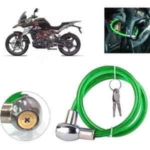 Auto Pearl PVC & Plastic Green Heavy Duty Cable Lock for G 310 GS, 029