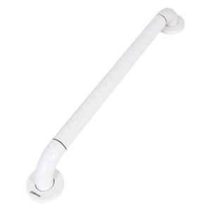 Simons Grippy 60cm Nylon Glossy Ivory Bathroom & Toilet Grab Bar with Anti Slip for Elderly Hand Railing, S-GB-GRPY-60