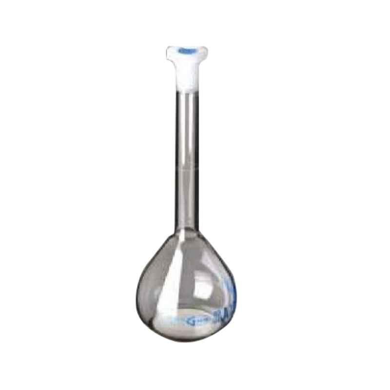 Glassco 250ml Volumetric Flask with Penny Head Glass & Plastic Stopper, 130.508.08