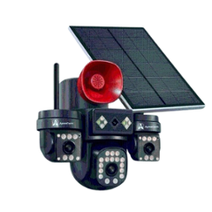 ApnaCam 5MP+5MP+5MP+5MP FHD 4G Solar CCTV Security Camera with Two-Way Audio, Motion Detection & 360 Deg View