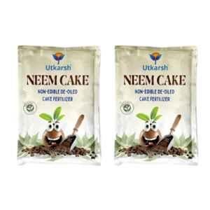 Utkarsh 900g Neem Cake Non-Edible DE Oiled Cake Fertilizer (Pack of 2)