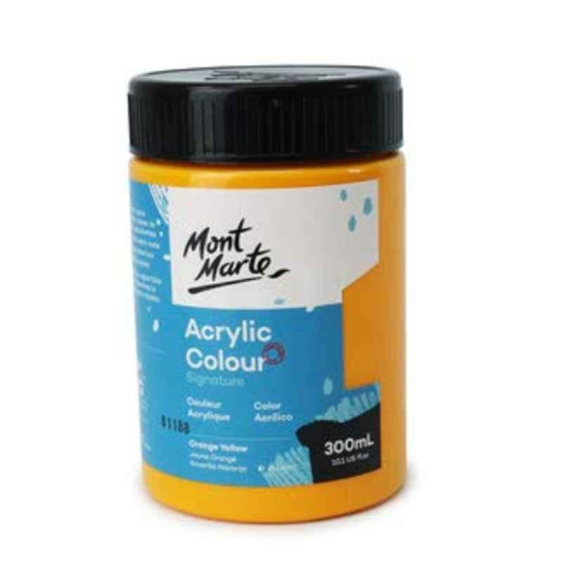 Mont Marte 300ml Orange Semi Matte Acrylic Colour, MSCH3008