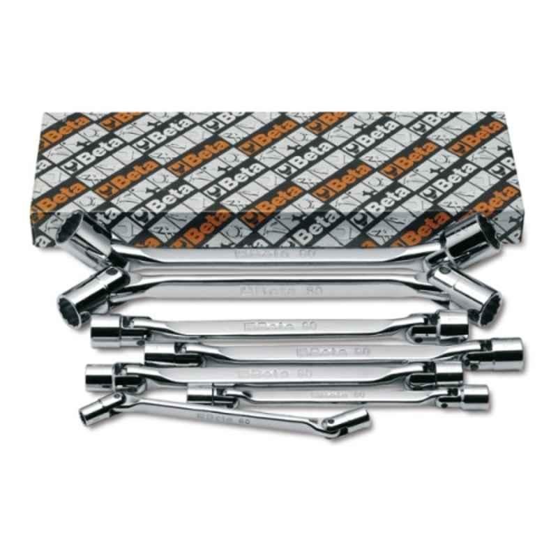 Beta 80/S8 8Pcs Double Swivel End Socket Wrench Set, 000800051