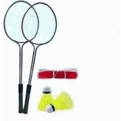 STYRKR 2 Pcs Multicolour Badminton Racket with 2 Pcs Shuttlecocks & Net