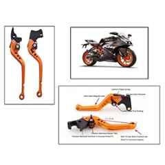 AOW Bajaj Series Clutch and Brake Levers - 6 Positions Adjustable levers for Bajaj Pulsar CS400