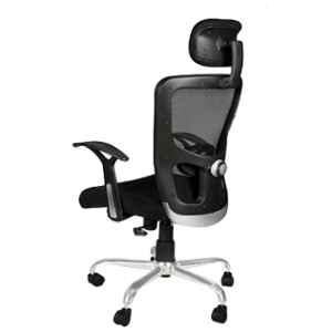 Savya Home Apex Black Plastic Beatle High Back Office Chair, AM-5005