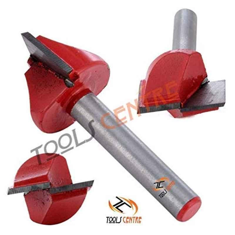 Krost 6x22mm Red V Groove Router Bit 1/4inch Shank Cnc Engraving Woodworking Milling Cutter