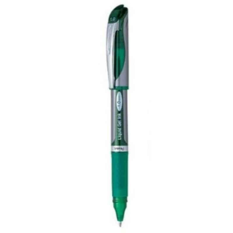 Pentel Energel 1.0mm Green Roller Pen, PE-BL60-DH (Pack of 12)