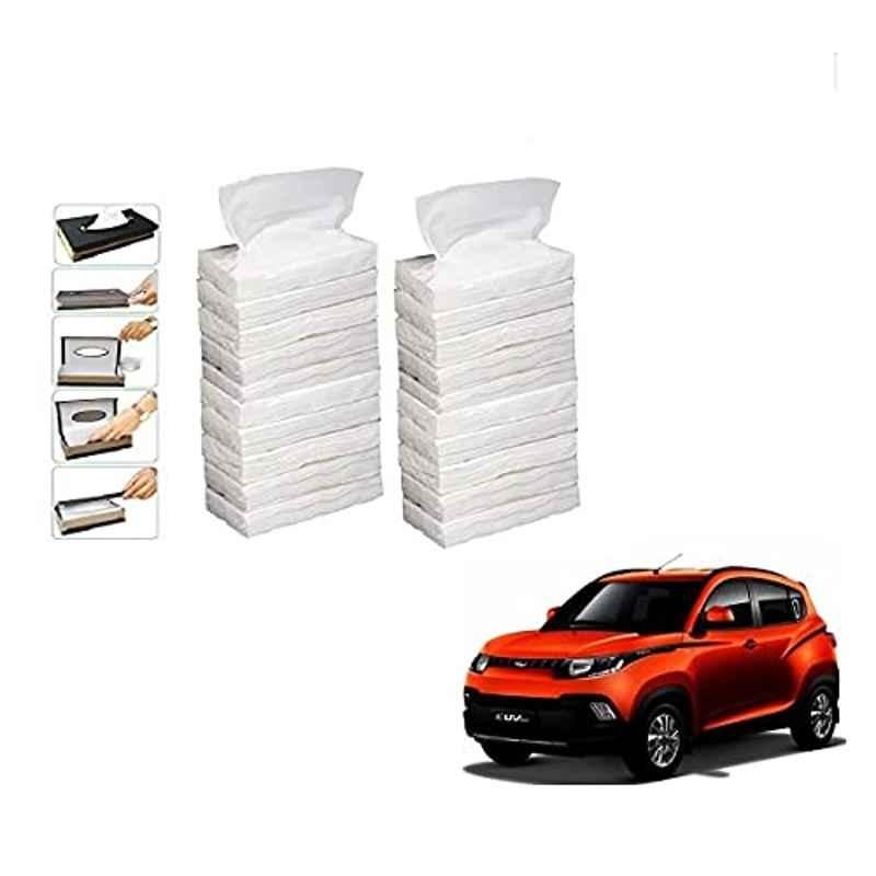 Kozdiko 100 Pulls Dispenser Box Refiller Tissue Paper with 200 Sheets for Mahindra KUV 100 (Pack of 20)