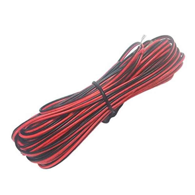 20m 2 Pin PVC Black & Red Extension Wire