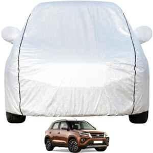Allextreme Polyester Silver Car Cover with Mirror Pocket for Maruti Suzuki Victoris 2025 & 2026 Models, PV-CC-N004