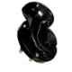 AOW Windtone Horn for Bajaj Pulsar 135 LS (Single, Black 12 V)