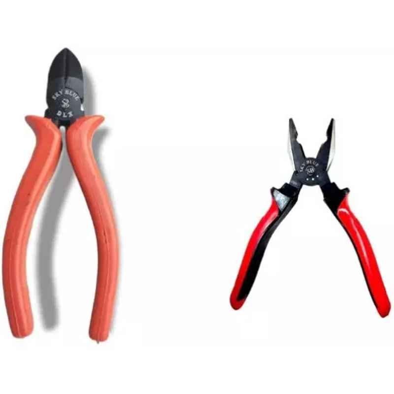 Sky Blue 2 Pcs 7.8 inch Lineman Plier Combo, SBE_PLIER_0725