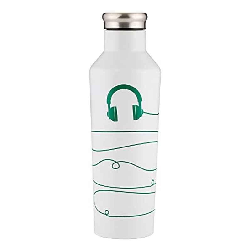 Typhoon 800ml Stainless Steel White Water Bottle, 1402.763