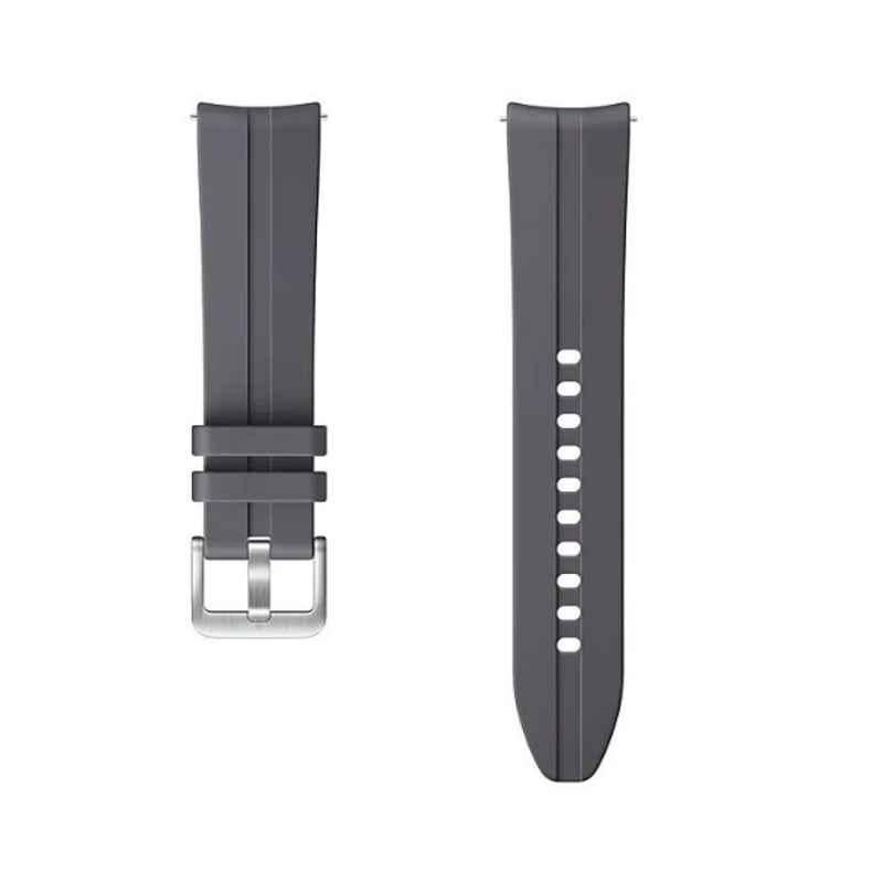 Samsung 20mm Fluoroelastomer Grey Ridge Strap for Galaxy Watch 3, ET-SFR85SJEGWW