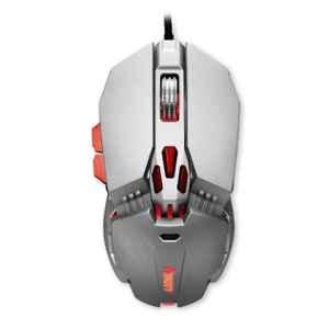 Foxin Silver & Red Optical Gaming Mouse, FGM-602