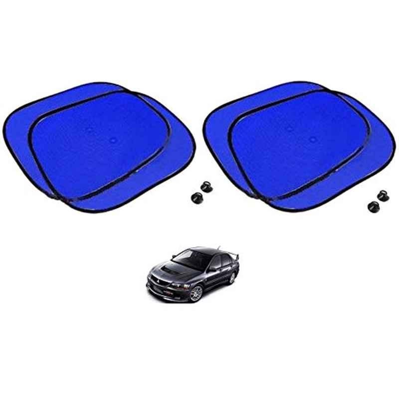 Kozdiko 4 Pcs Blue Chipkoo Car Window Sunshade Curtain Set for Mitsubishi Lancer, koz_82947