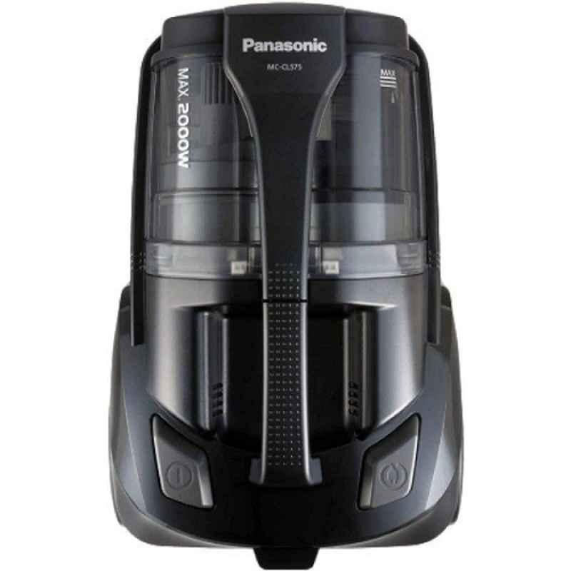 Panasonic 2000W 2.2L Black Bagless Canister Vacuum Cleaner, MC-CL575K147